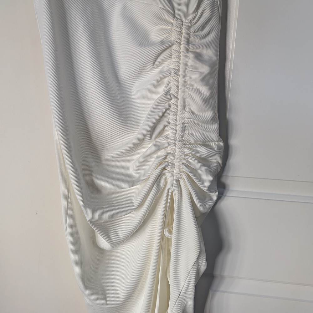Chicme White Maxi Dress with Side Slit - Picture 3 of 9